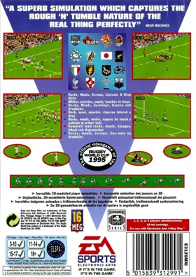 Rugby World Cup 95 (USA, Europe) (En,Fr,It) box cover back